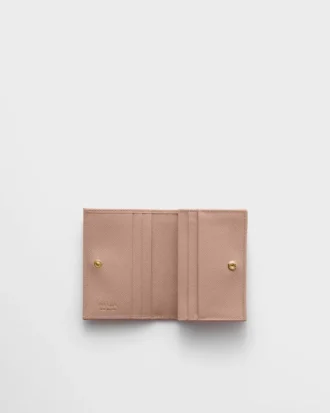Cartera pequeña de piel Saffiano