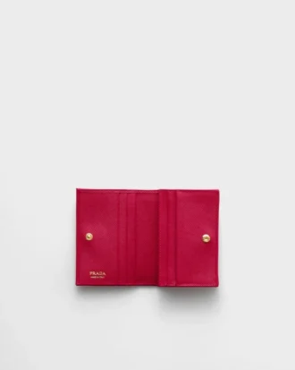 Cartera pequeña de piel Saffiano