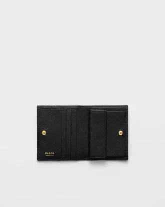 Cartera pequeña de piel Saffiano