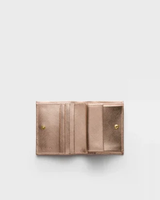 Cartera pequeña de piel Saffiano
