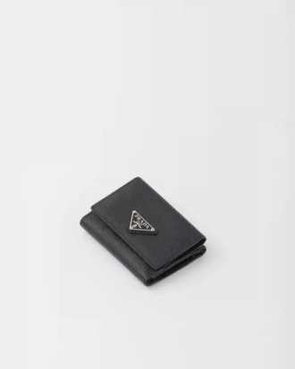 Cartera pequeña de piel Saffiano