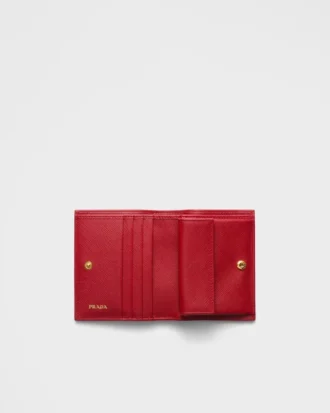 Cartera pequeña de piel Saffiano