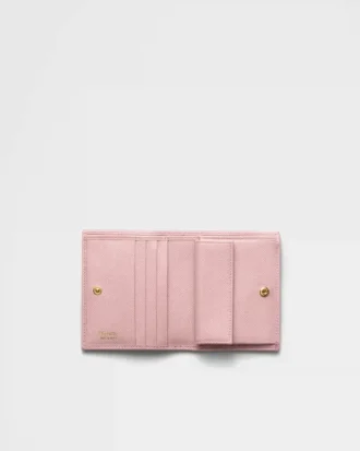 Cartera pequeña de piel Saffiano