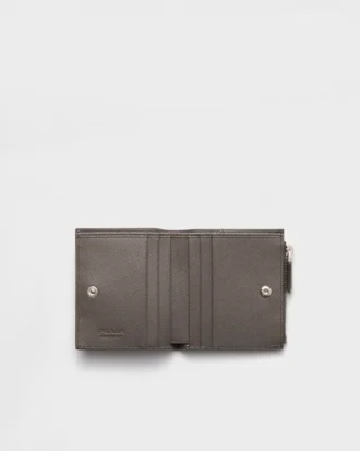 Cartera pequeña de piel Saffiano