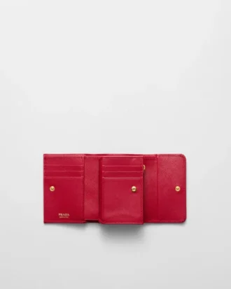 Cartera pequeña de piel Saffiano