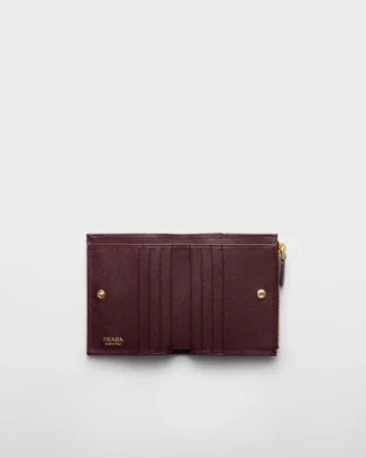 Cartera pequeña de piel Saffiano