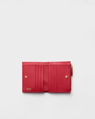 Cartera pequeña de piel Saffiano