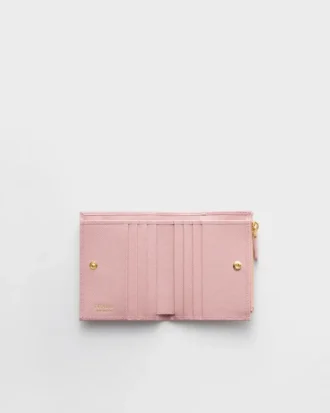 Cartera pequeña de piel Saffiano
