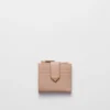 Cartera pequeña de piel Saffiano y lisa Cartera pequeña de piel Saffiano y lisa