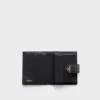 Cartera pequeña de piel Saffiano y lisa Cartera pequeña de piel Saffiano y lisa