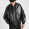 Cazadora bomber de piel napa Cazadora bomber de piel napa