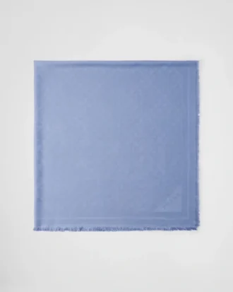 Chal de jacquard de seda y lana Symbole