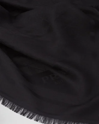 Chal de jacquard de seda y lana Symbole