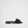 Chanclas de charol Saffiano Chanclas de charol Saffiano