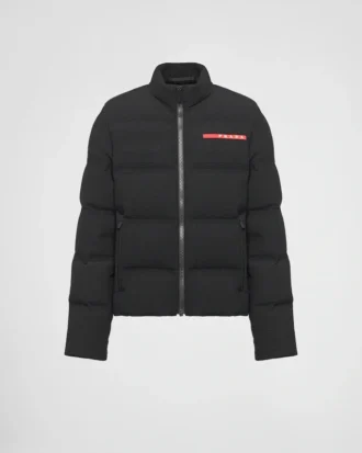 Chaqueta acolchada corta de punto técnico Chaqueta acolchada corta de punto técnico