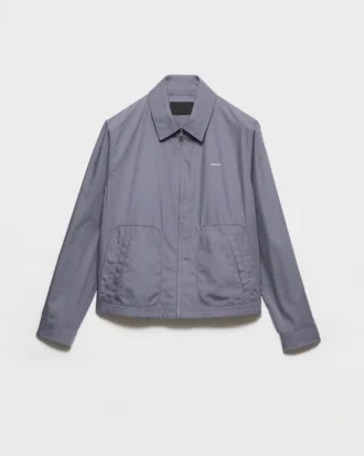 Chaqueta blouson de algodón técnico con cremallera
