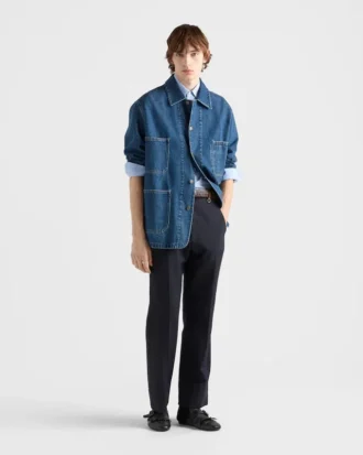 Chaqueta blouson de denim ligero Chaqueta blouson de denim ligero