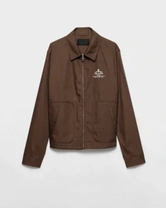 Chaqueta blouson de mezcla de algodón