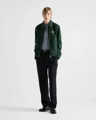 Chaqueta blouson de mezcla de algodón