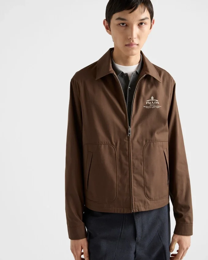 Chaqueta blouson de mezcla de algodón Chaqueta blouson de mezcla de algodón