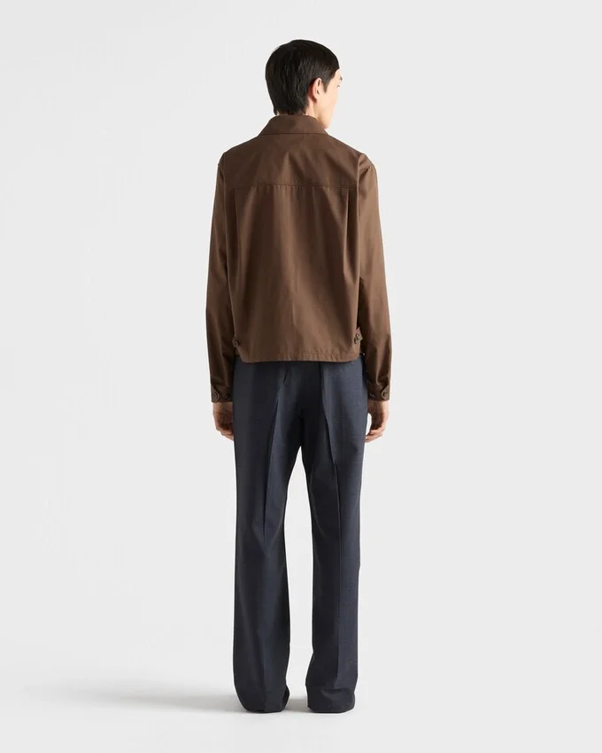 Chaqueta blouson de mezcla de algodón Chaqueta blouson de mezcla de algodón