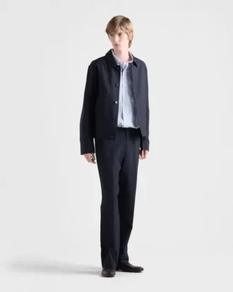 Chaqueta blouson de mohair y lana