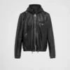Chaqueta blouson reversible de napa y Re-Nylon Chaqueta blouson reversible de napa y Re-Nylon