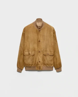 Chaqueta blusón de ante