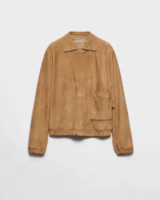 Chaqueta blusón de ante