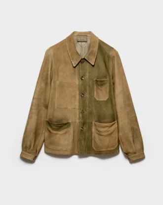 Chaqueta blusón de ante
