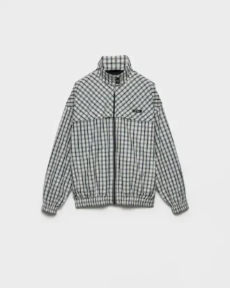 Chaqueta blusón de cambray a cuadros