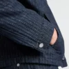 Chaqueta blusón de denim con diseño en zigzag Chaqueta blusón de denim con diseño en zigzag