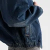 Chaqueta blusón de denim lavado Chaqueta blusón de denim lavado