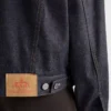 Chaqueta blusón de denim y ante Chaqueta blusón de denim y ante