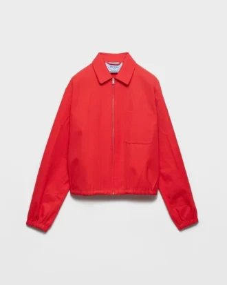 Chaqueta blusón de gabardina