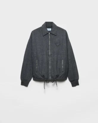 Chaqueta blusón de lana y cachemira