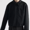 Chaqueta blusón de lana y cachemira