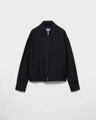 Chaqueta blusón de mohair de cabrito