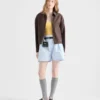 Chaqueta blusón de mohair de cabrito Chaqueta blusón de mohair de cabrito