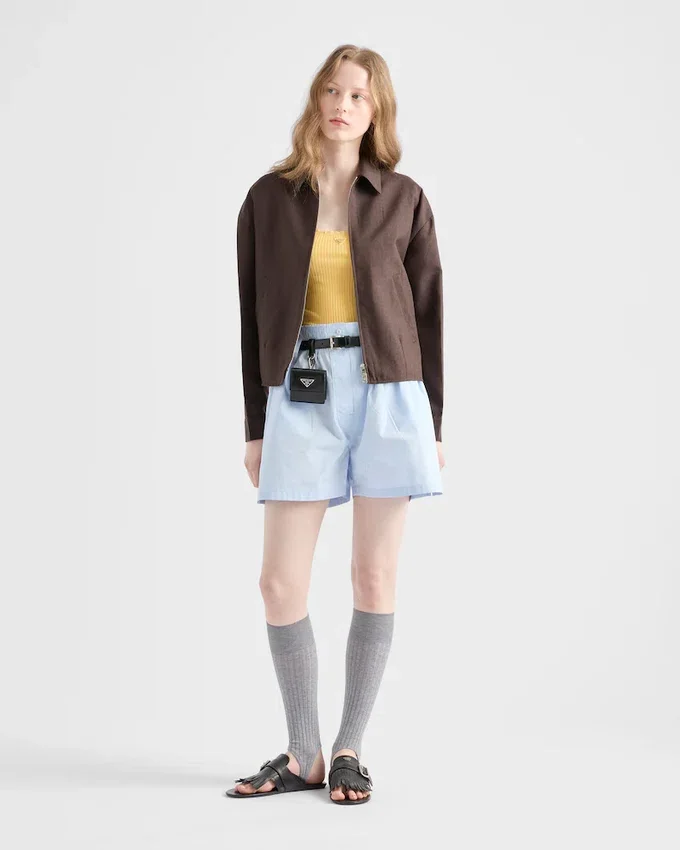 Chaqueta blusón de mohair de cabrito Chaqueta blusón de mohair de cabrito