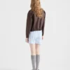 Chaqueta blusón de mohair de cabrito Chaqueta blusón de mohair de cabrito