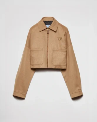 Chaqueta blusón de pelo de camello