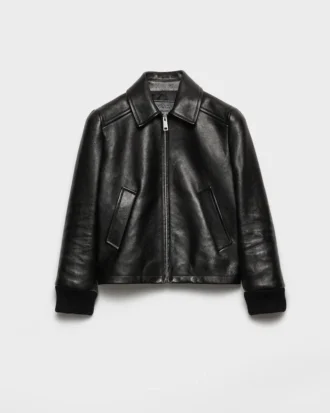 Chaqueta blusón de piel