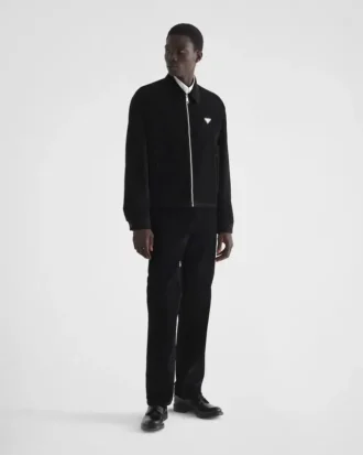 Chaqueta blusón de terciopelo de algodón