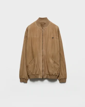 Chaqueta bomber de ante