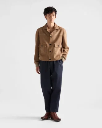 Chaqueta bomber de ante