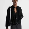 Chaqueta bomber de ante