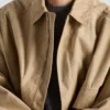 Chaqueta bomber de ante y algodón Chaqueta bomber de ante y algodón