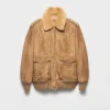 Chaqueta bomber de ante y piel de oveja Chaqueta bomber de ante y piel de oveja