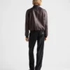 Chaqueta bomber de piel